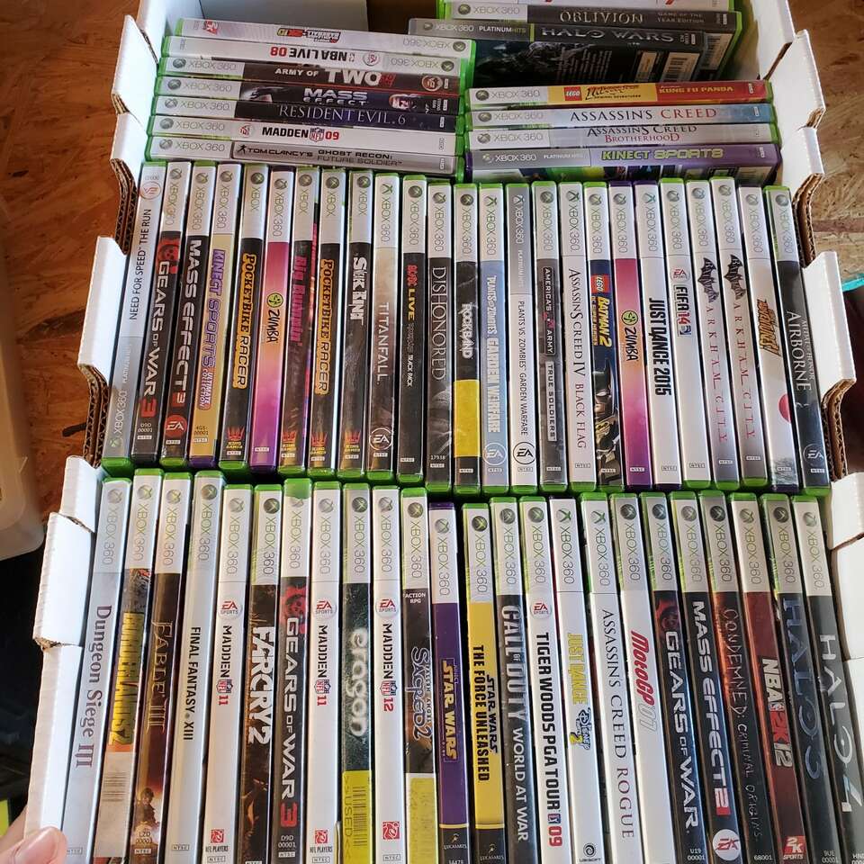 Xbox 360 and games, all sold separa… Electronics