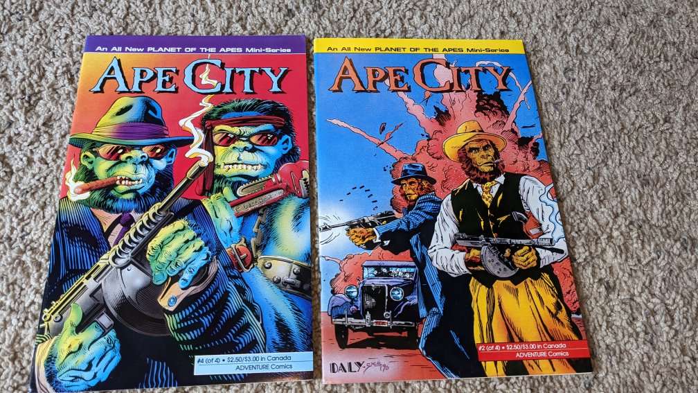 APE CITY #2 and #4 ADVENTURE COMICS 1990 NM+.
LOT