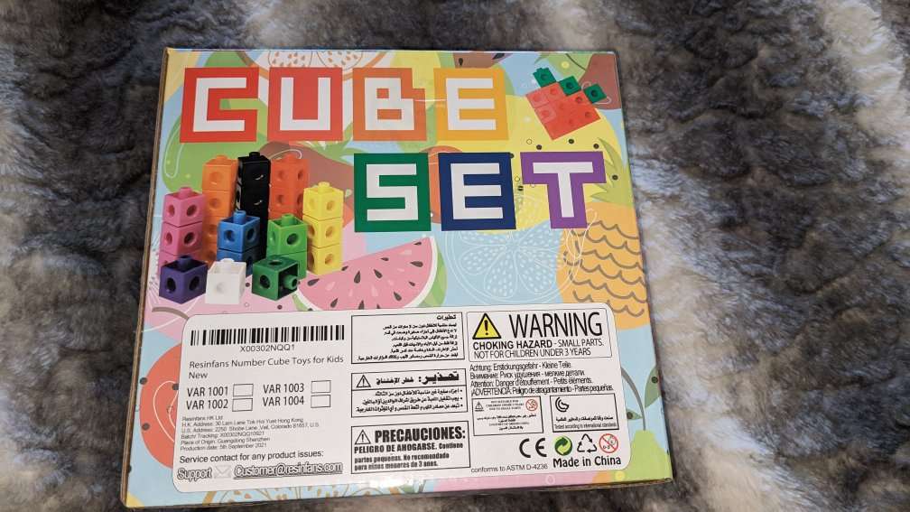 Brand new, still sealed math cube set.