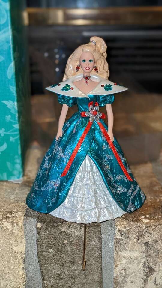 Hallmark Holiday Barbie Christmas Stocking Hanger