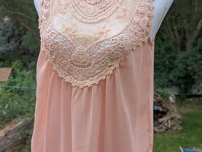 Lace Victorian Style Shear Top, illa illa, Size M