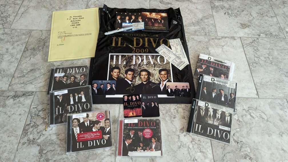 Huge Lot of *Autographed* Il Divo Memorabilia.