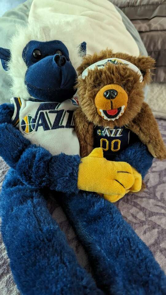 Utah Jazz Forever Collectable basketball Bear and
