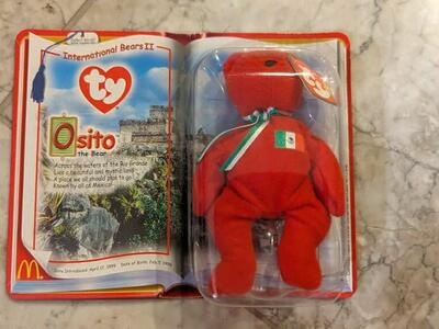 Rare Error Ty Beanie Baby McDonald’s. “Osito” From