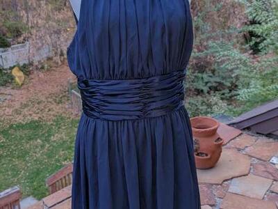 Suite 7 Navy Chiffon Dress Size 10, NWOT
In excel