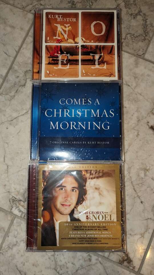 Set Of 3 Christmas CDs:Josh Groban Noel, Kurt Best