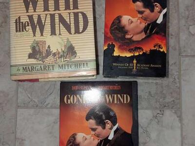 Gone with the Wind 1964 Book, VHS & DVD Bundle by