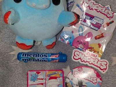 Zuru Snackles Series 1 Hugh Hippo Mentos Plush Wit