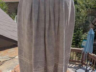 TanJay Wool Blend Pleated Midi Skirt Size 12 With