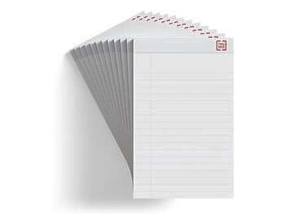 TRU RED 12 Pack- Notepads 8.5" x 11.75" Wide Ruled