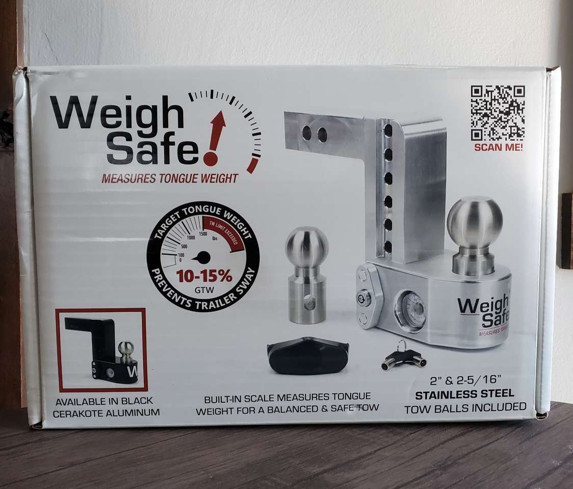 NEW!!! Weigh Safe Trailer Hitch WS6-2 6" Drop Hitch W/2" Shank FREE hitch pin/clip