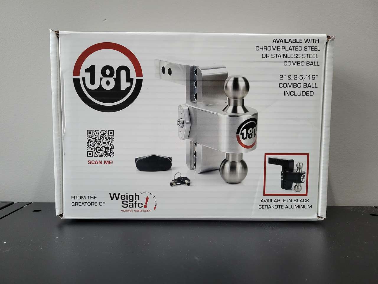 NEW!!! Weigh Safe LTB4-2 Adjustable 4" 180° Drop Hitch Ball Mount w/2" Shaft & Key Lock FREE hitch pin/clip with purchase