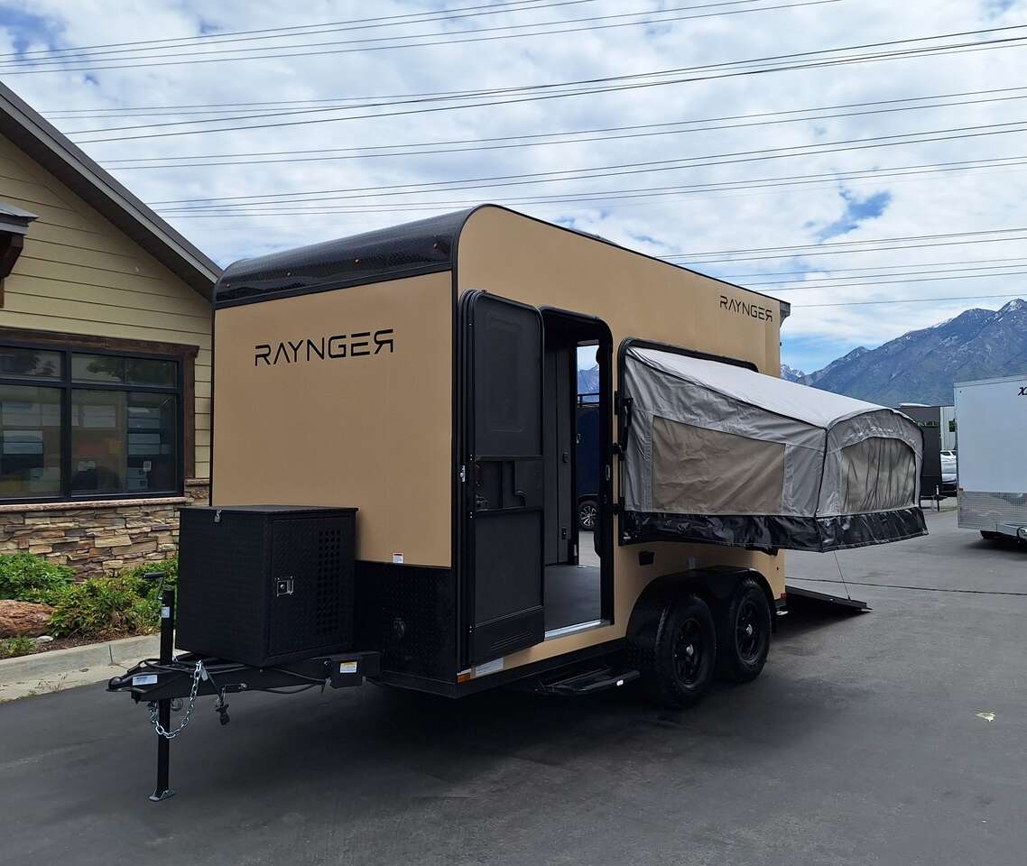 7x13 Off Road Toy Hauler Camper Enclosed UTV/ATV Pkg, Insulated, A/C, Heat RAYNGER 2025