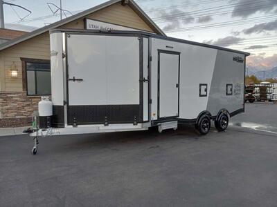 8x18 / 8.5x18 10K Toy Hauler Travel Trailer UTV/Snow Enclosed All Aluminum High Country High Country