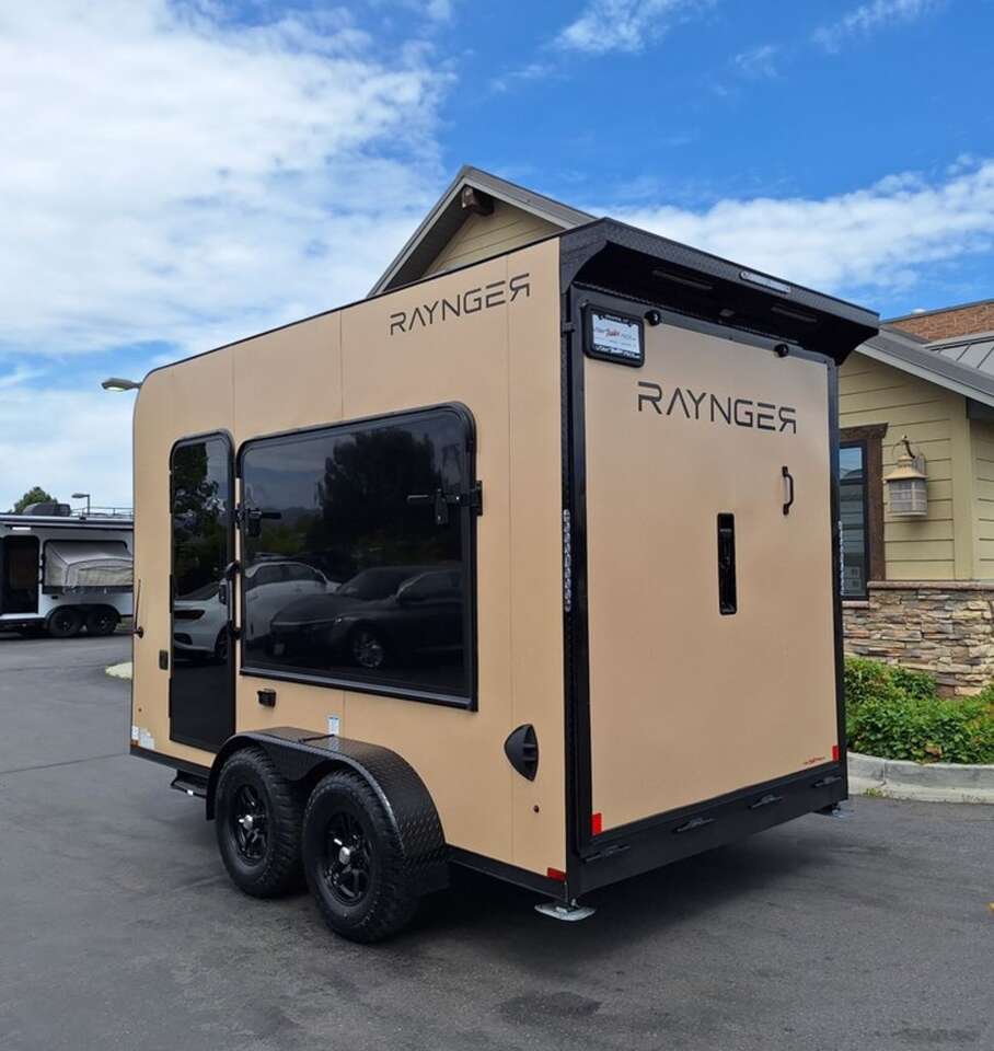 7x13 Off Road Toy Hauler Travel Trailer Enclosed Insulated, A/C, Heat Raynger 2024