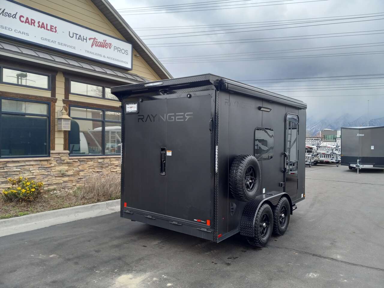 Raynger 7x13 Toy Hauler Travel Trailer Bumper Pull Insulated, AC