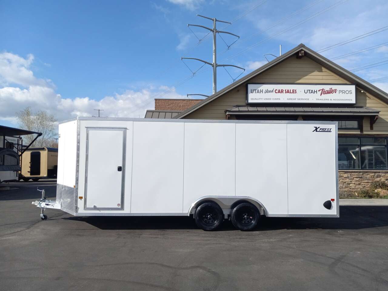 8x20 / 8.5x20 UTV/ATV/Car Hauler Pkg Enclosed Cargo ALL ALUMINUM Trailer