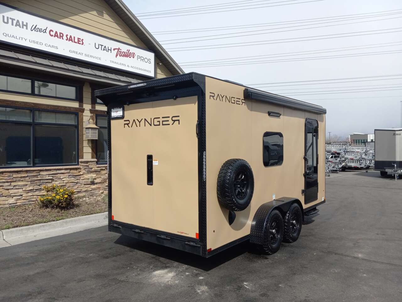 RAYNGER 7x16 / 7.5x16 Toy Hauler Travel Trailer Enclosed Bumper Pull