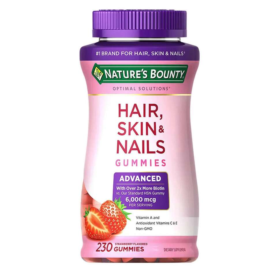 3 Bottles HAIR, SKIN, & NAILS GUMMIES 230 CT - NATURES BOUNTY