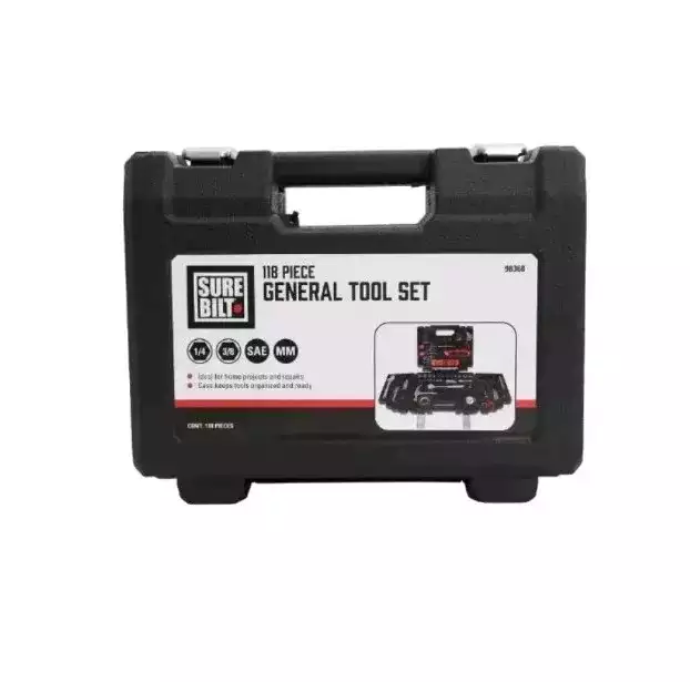 SURE BILT 118 PIECE GENERAL TOOL SET