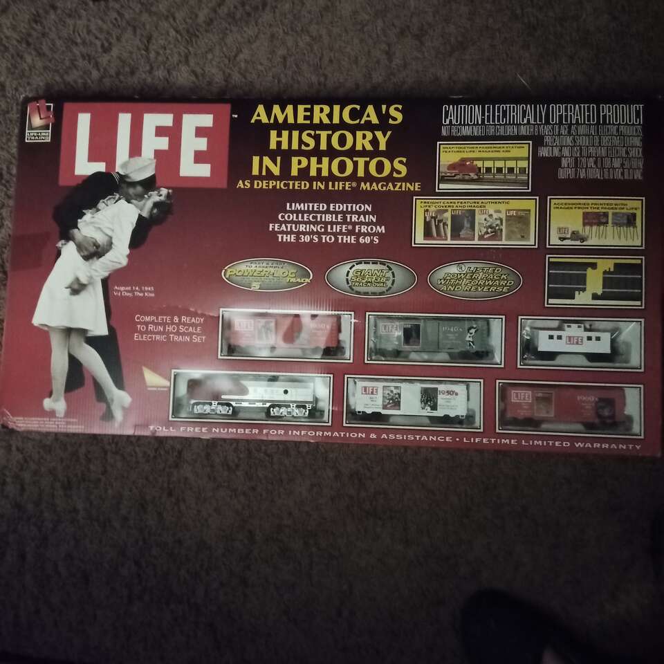 Life-Like HO LIFE MAGAZINE America's History in Photos Train Set NEW, SEALED in BOX