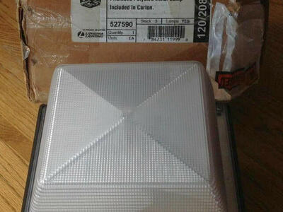 Lithonia VR3C-100M-TB LPI High Abuse Light Fixture Vandal Proof