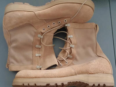 Belleville Work Boots Size 13 13N Narrow Gore-Tex Tan Army Combat