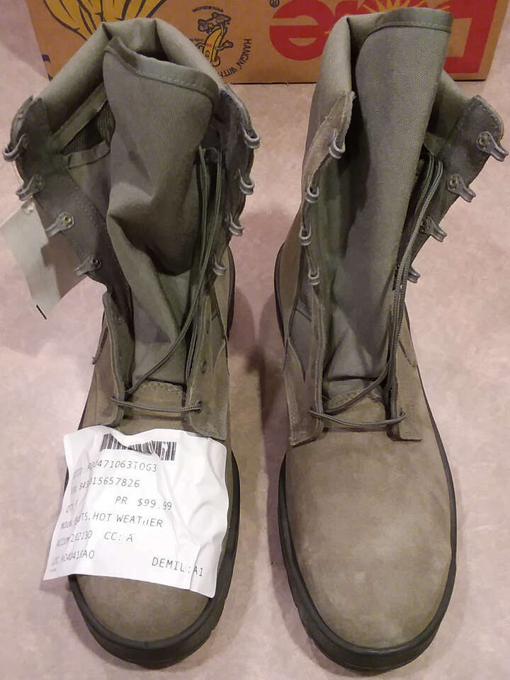 New Belleville Steel Toe Safety Work Boots Size 16R 16 R Sage Green