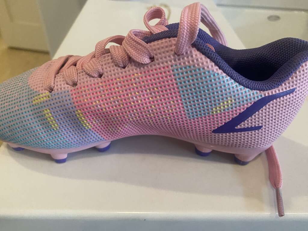 Girls PInk Soccer Cleats