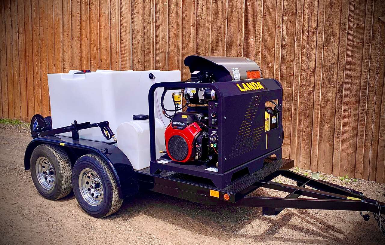 Hot Water Pressure Washer Custom Trailer