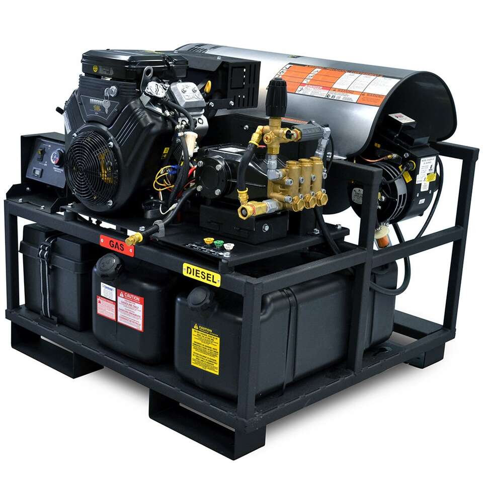 Karcher LFT Skid 5.0/40 5.0 GPM @ 4000 PSI Belt Drive 25HP Kärcher V-twin Engine Hot Water Pressure Washer