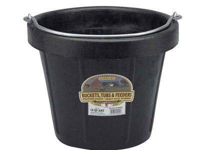 12-qt Rubber Bucket Utility/Feed/Water