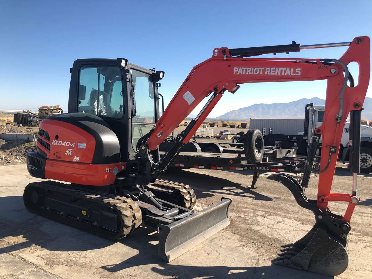Kubota KX-040 mini excavator rental. Awesome 9500 mini-x.