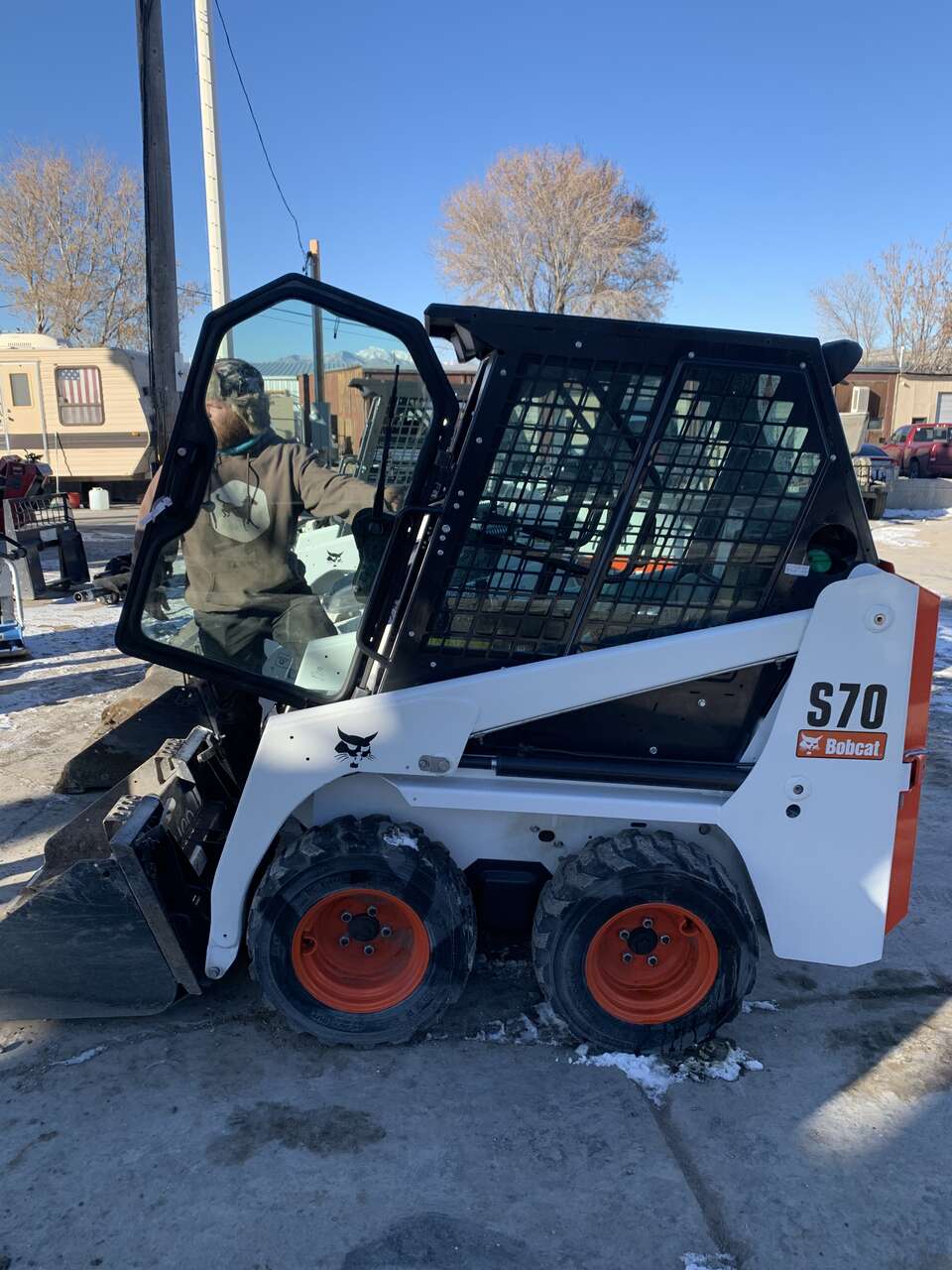 Bobcat S70 Skid-Steer Loader. Mini skid only 36 in wide!