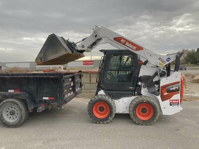Skid steer and dump trailer combo. Nice Bobcat and 14k dumper