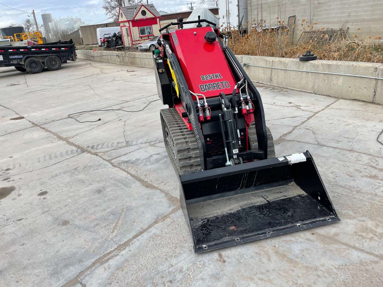 Mini track loader for rent. Stand-on dingo skid steer
