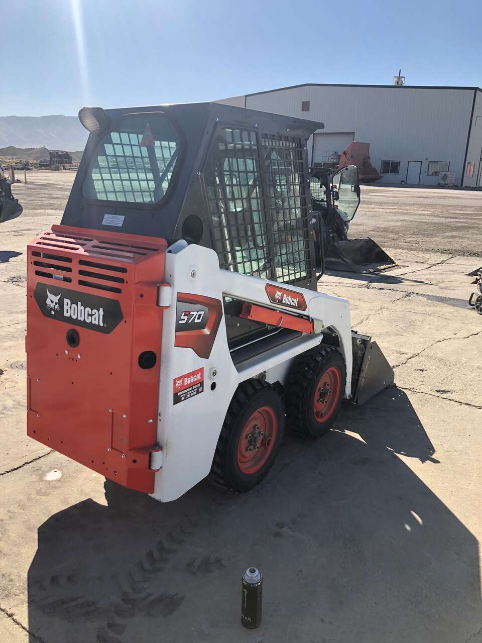 Mini bobcat for rent. Great little 36 inch wide skid steer