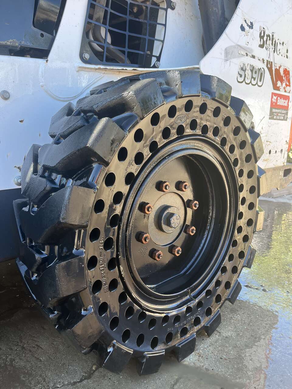 Mini excavator and skid steer tracks and tires. Big selection, all sizes and machines