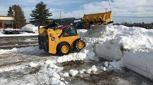 Snow Removal Wheeled Skid Steer for Rent