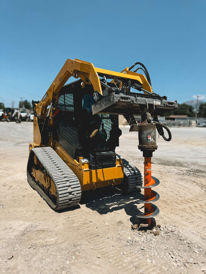 Skid Steer Auger Attachment Rental – Multiple Sizes Available