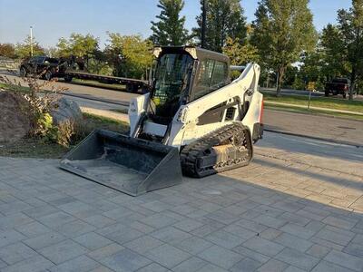 Bobcat T595 Track Skid Steer Rental - Trailers available