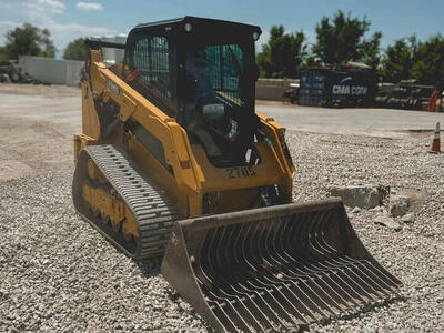 Rock Bucket Rental - Skid Steer Attachment