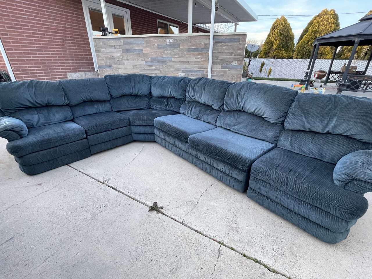 Blue Sectional Couch Furniture