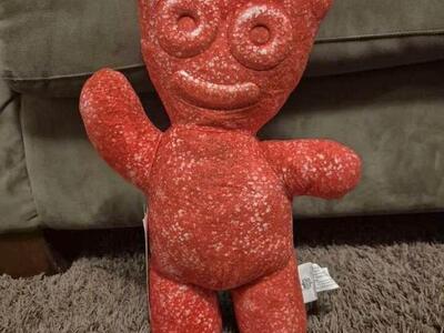 New Red Sour Patch Kids plushy