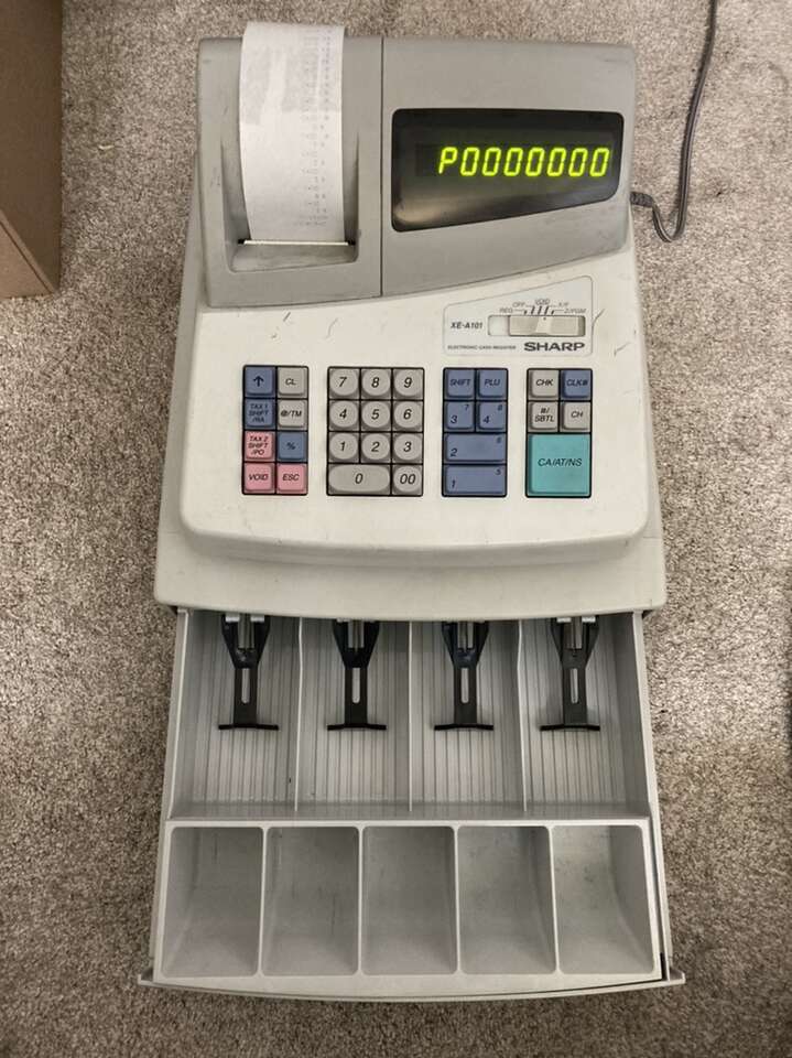 TESTED SHARP XEA101 Cash Register Till Cash Drawer