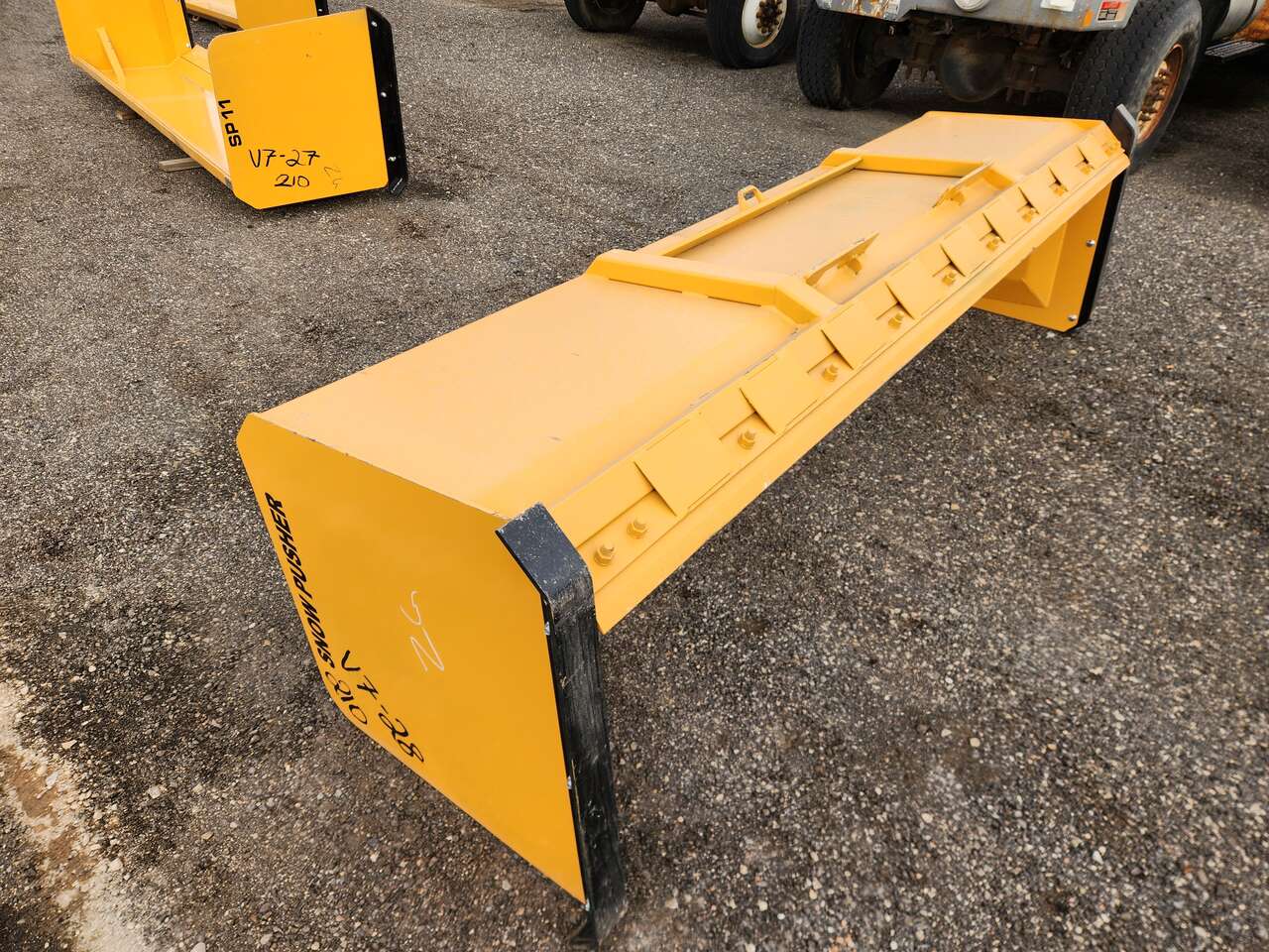 Industrias 10' Skid Steer Loader Snow Pusher, New-Unused