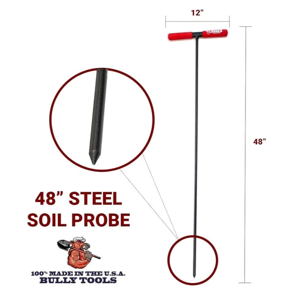 Bully Tools 99202 36" Soil Probe. Steel Tstyle