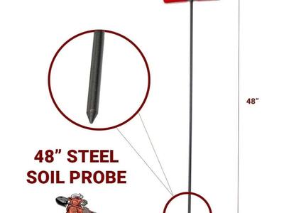 Bully Tools 99202 36" Soil Probe. Steel Tstyle