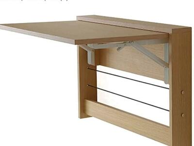 Wall-Mounted Folding Desk / table with storage