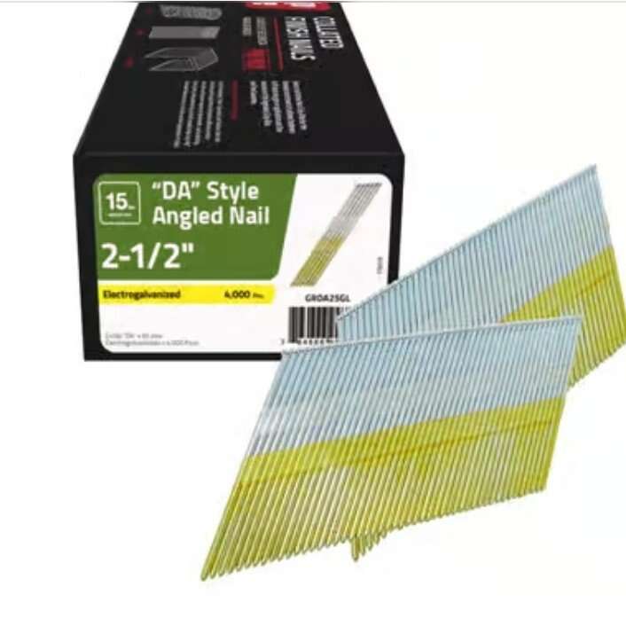 Finish Nail Grip Rite GRDA25GL 15 Gauge Galvanized